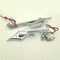 Smt-chrome Diamond Shape Led Turn Signal Integrate Mirrors Compatible With All Harley-davidson Models Softail Fat Boy Road King