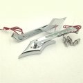 Smt-chrome Diamond Shape Led Turn Signal Integrate Mirrors Compatible With All Harley-davidson Models Softail Fat Boy Road King