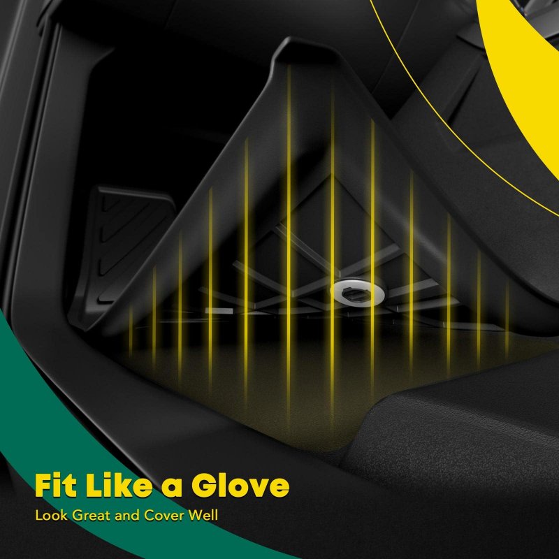 All Weather Floor Mats For Ram 1500 2500 3500 2009 To 2018 And Classic 2019 2024 Crew Cab Tpe Custom Fit Front Row Liners Set