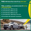 All Weather Floor Mats For Ram 1500 2500 3500 2009 To 2018 And Classic 2019 2024 Crew Cab Tpe Custom Fit Front Row Liners Set