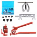 Swpeet 10pcs Auto Double Flaring Tool Kit And80 Degree 3 In Tube Bender Assortment 2 7 16 5 1 4 Line Tools 1 8 Manual Tubing 