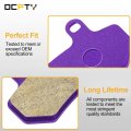 Ocpty Fa409 Front And Rear Carbon Fiber Brake Pads Fit For 2008-2013 Flhrc Road King Classic 2008-2012 Flhtc Electra Glide