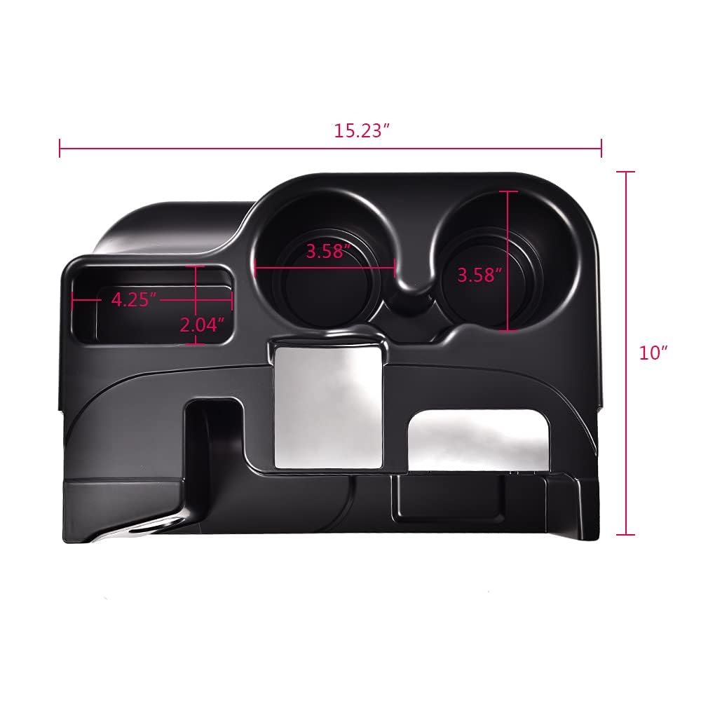 Matte Black Center Console Cup Holder For Dodge Ram 1500 2500 3500 2003 To 2012 Part Number 6l3z-18264a01-b