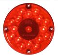 Maxxima M90061r Red 7 Round Stop Tail Turn Bus Light 