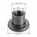 Uxcell M8x17 9x3mm Tee Nut Carbon Steel T-nut Mounting Hardware Fitting Fastener Through Hole Flange Insert Female Thread 30pcs