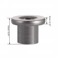 Uxcell M8x17 9x3mm Tee Nut Carbon Steel T-nut Mounting Hardware Fitting Fastener Through Hole Flange Insert Female Thread 30pcs