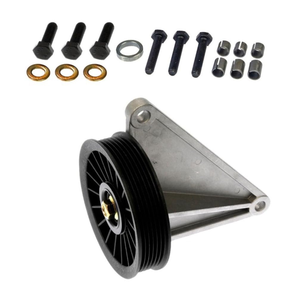 Air Conditioning Bypass Pulley For Chevy Tahoe 1996 1997 1998 1999 Serpentine Plastic With Aluminum Bracket 130mm Outside