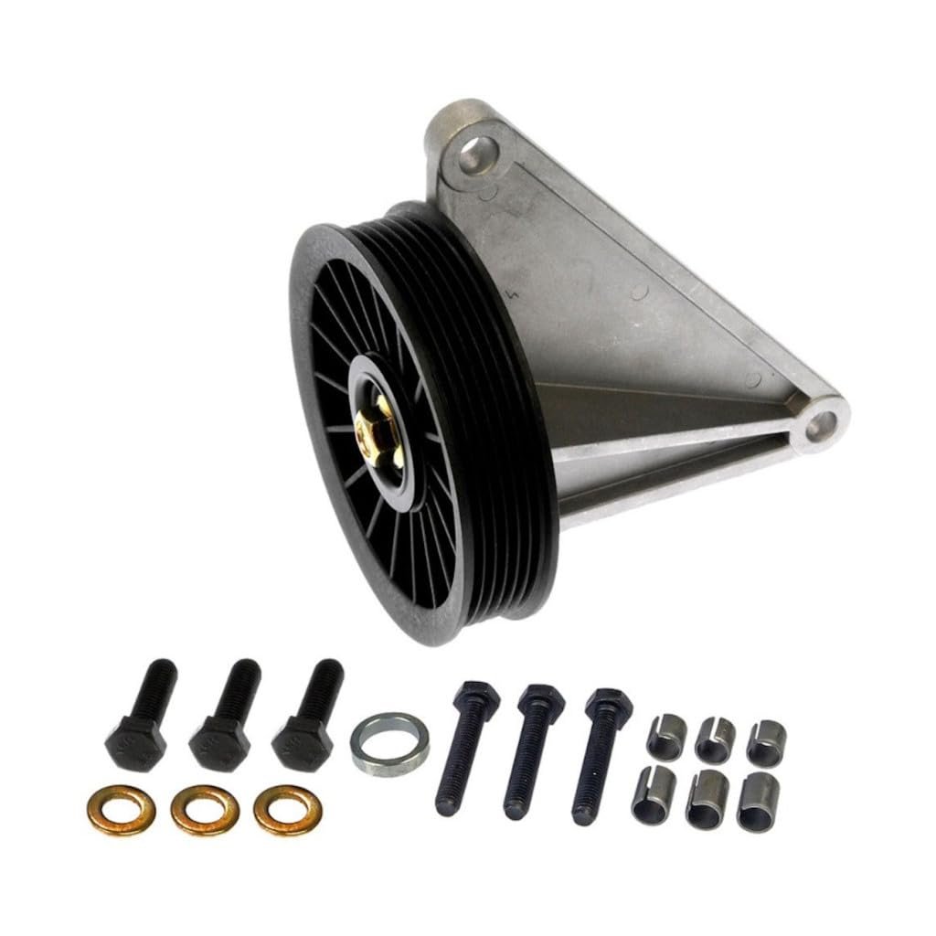 Air Conditioning Bypass Pulley For Chevy Tahoe 1996 1997 1998 1999 Serpentine Plastic With Aluminum Bracket 130mm Outside