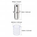 Uxcell Shelf Bracket Peg 5x16mm Nickel Plated Holder Support With Rubber Sleeves 50 Pcs