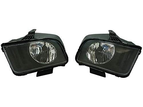 Halogen Headlight Set Of 2 For 2005 To 2009 Ford Mustang Front Direct Fit Replacement Dot And Sae Compliant Waterproof Clear