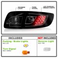 Acanii For 2003 2004 2005 2006 2007 2008 Mazda 3 Mazda3 Smoked Lens Led Tail Lights Lamps Pair Replacement Left Right