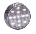 M11300wcl White 2 5 In Round Ledterior Courtesy Light Waterproof Polycarbonate Lens And Housing For Car Fits Standard In 