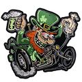 Hot Leathers Leprechaun Patch Multicolor 10 Width X 9 Height 