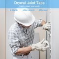 Uxcell Drywall Tape 1pcs 4 7 X 98ft Fiberglass Repair Self-adhesive Mesh Fiber Joint For Wall Crack Seam Patch