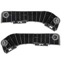 Bumper Bracket For Toyota Camry 2007-2011 Or Us Made Models Set Of 2 5253506030 To1043108 5253606020 To1042108 Black 