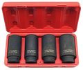 4-pc 1 2 Dr 12 Point Cr-mo Spindle Nut Deep Impact Socket Set 30 32 34 36 Mm 