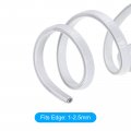 Uxcell Edge Trim White U Shape Protector Rubber With Steel Clips Fits 3 64 -3 32 14 76ft 4 5meter Length Door Guards