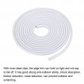 Uxcell Edge Trim White U Shape Protector Rubber With Steel Clips Fits 3 64 -3 32 14 76ft 4 5meter Length Door Guards
