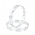 X Autohaux 4pcs 66 6 To 64 1 Mm Aluminium Alloy Car Hub Centric Rings Wheel Bore Spacer