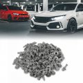 100 Pcs Auto Interior Door Trim Clips Plastic Rivet Fastener Gray 7mm Hole