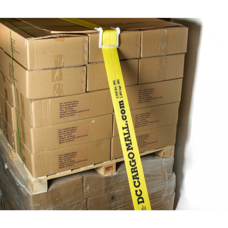 Vee Board 20-pack Corner Edge Protectors For Cargo Loads Cushion Tie-down Logistic Ratchet And Cam Straps Tie Downs On Flatbed