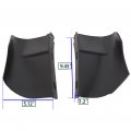 Ecotric Rear Bumper Quarter Panel Fillers Kit Compatible With 1986-1990 Caprice Impala Abs Plastic Black