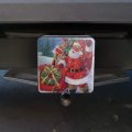 Christmas Holiday Santa Sleigh Ready To Go Tow Trailer Hitch Cover Plug Insert