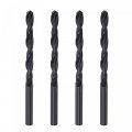 6542 High Speed Steel Straight Shank Twist Jobber Drill Bit Fully Ground Black Oxide Bits 6mm Diameter 92mm Total Length 4 Pcs 