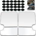 Ocpty Towing Mirror Glass Fit For 1988-1998 Chevy For Gmc C1500 K1500 1988-2000 C2500 K2500 K3500 Left And Right Side Upper 