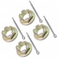 Caltric Front And Rear Wheel Castle Nut Compatible With Arctic Cat Trv 700 Cruiser Gt 2010-2015 4x