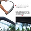 Vesul Rain Guard Window Visor Compatible With Toyota Bz4x 2023 2024 Wind Deflector Shield Cover 304 Stainless Steel Trim