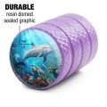 Coral Reef Dolphin And Sea Turtle Valve Stem Caps For Tire Rim Wheel Aluminum Purple