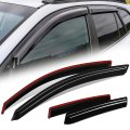 Window Rain Guards For 2014 2015 2016 2017 2018 Subaru Forester Glossy Black Vent Visors And Wind Deflectors Set Of 4 Pieces 