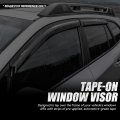 Window Rain Guards For 2014 2015 2016 2017 2018 Subaru Forester Glossy Black Vent Visors And Wind Deflectors Set Of 4 Pieces