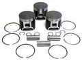 T Moly Series Piston Kit Standard Bore 66 50mm 09-601 Chrome Painted Finish 