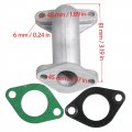 Tdpro 19mm Intake Manifold Pipe With Gasket For 70cc 90cc 110cc 125cc Atv Pit Bike