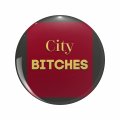 Cute Funny Street Sayings City Bitches And Awesome Graphics Key Chain Double Sided Stainless Steel Keychain 