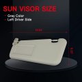 Sun Visor For Mazda 3 2010 2011 2012 2013 Without Sunroof Driver Side Left Replaces Bbm2 69 320c 75 And Bbm3 Gray Adjustable