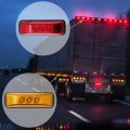 Side Marker Led Sign Light For 12-24v Pickup Truck Trailers Suvs Rvs Camping Boats Trucks 2x Red Amber