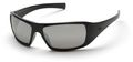 Sb5670d Goliath Safety Glasses With Silver Mirror Lens Black Full Rim Rubber Frame Polycarbonate Scratch Resistant Lenses 12 