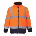 Portwest Uf301onrm Regular Fit Hi-vis Two Tone Fleece Medium Orange Navy 