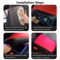 Boxcheer Armrest Cover For 2019-2023 Subaru Forester Center Console Protector Pad Anti-scratch Leather Interior Accessories Red