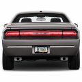 Dodge Srt Hellcat In 3d Dark Gray Letters On Black Metal License Plate Frame