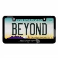 Ipick Image Made For Dodge Srt Hellcat In 3d Dark Gray Letters On Black Metal License Plate Frame