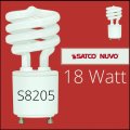 S8206 2 Pk 23 Watt Mini Spiral Compact Fluorescent 2700k 82 Cri Gu24 Base 120 Volt