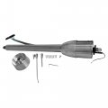 Raw Stainless Steel 28 Tilt Manual Steering Column W Wheel Adapter Universal 