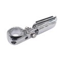 Applianpar Chromed Highway Pegs Foot Mounting Bracket For Tri Glide Sportster Electra Road Street Motorcycle 1 25 Inch Engine