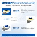 524285p 528136p Motor Rotor Assembly Dishwasher Drawer Pump For Dd24dctb6 Dd24dctw6 Dd24dctx6 Dd24dctx7 Dd24dcw6 Dd24dcx6