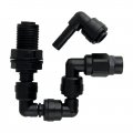 Mistking 22258 Single Misting Assembly Value L Fitting Black Brass Exterior Finish Garden Tool Set 