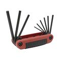 Urrea 4977b Folding Hex Key Set 5 64-inch 
